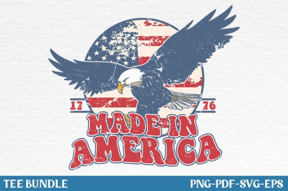 4th of July Sublimation: Made in America Design Assets