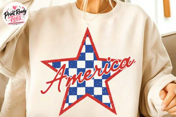 America Star Patch PNG: Your 4th of July Design Asset