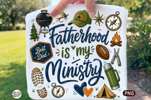 Celebrate Dad Life with Ministry PNG Design Assets