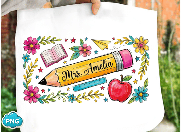 Custom Name Teacher PNG: A Versatile Design Asset