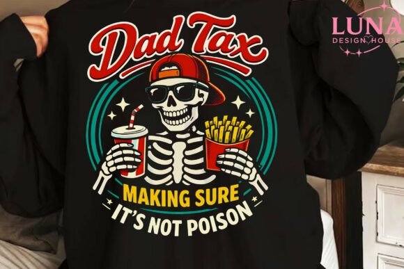 Dad Tax Skeleton Fast Food PNG Clipart: A Designer's Asset