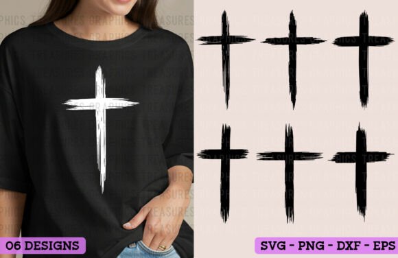 Distressed Cross SVG Bundle: Faith-Based Design Assets