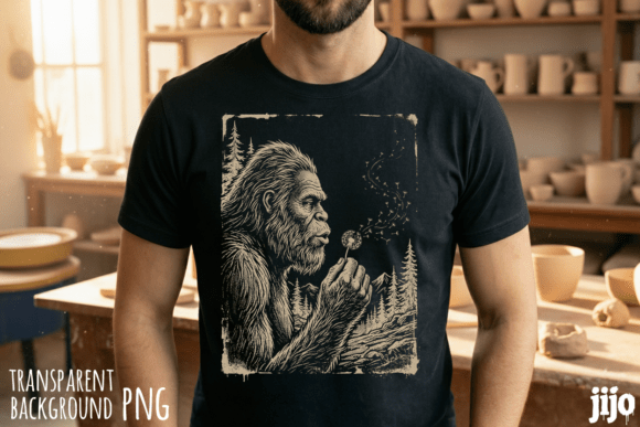 Fantasy Bigfoot Dandelion Wishes PNG: A Design Asset Guide