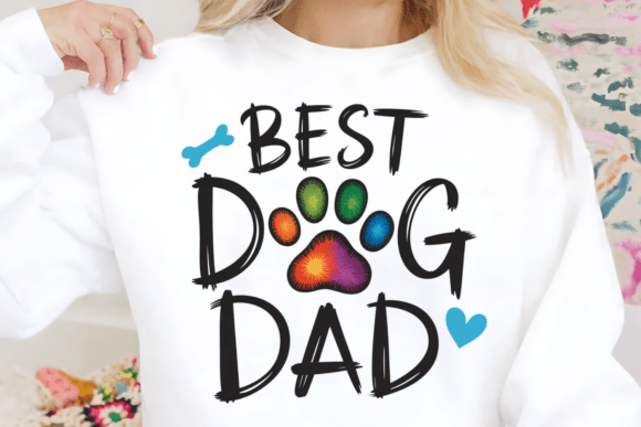 Funny Best Dog Dad PNG: A Playful Design for Creative Projects
