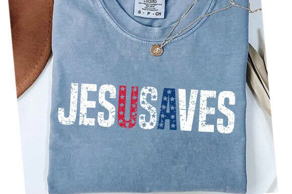Jesus Saves USA SVG & Christian SVG PNG: Design Assets