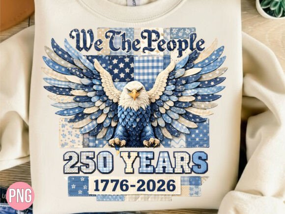 We the People 250 Years Eagle USA PNG: Design Asset Guide